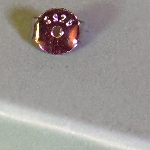 Moissanite One Carat Pink and White Square Studs in Sterling Silver S925 GRACert - Picture 10 of 11